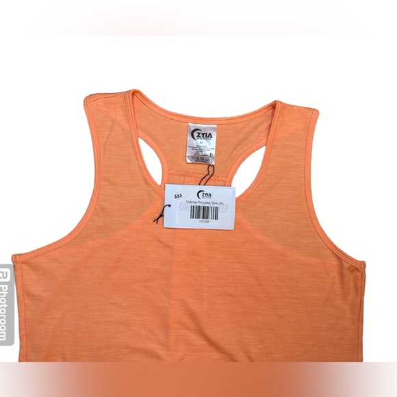 ZYIA Orange Pirouette Tank Top Medium 1727 ZWT - Picture 7 of 14